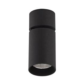 DL300028  Eos A 20, 20W Black & Black Surface LED Spotlight 1480lm 25° 2700K IP20